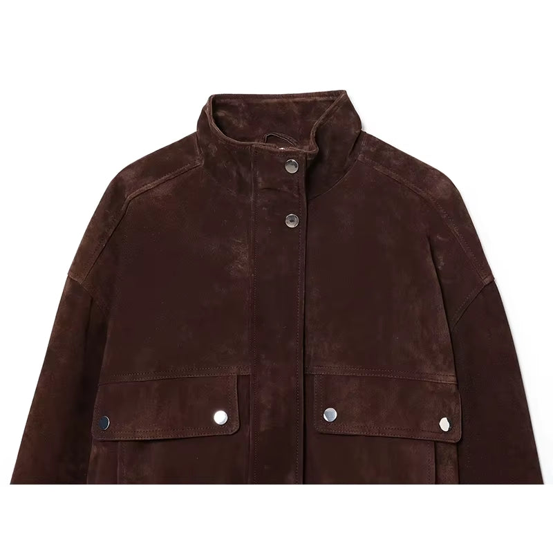 Women'S Autumn Jackets 2025 New Fashion Big Pocket Elegant Women'S Slim Warm Jackets Autumn Street Chic Young Student Coats
