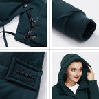 Collection Hooded Warm Winter Coats Women High Quality Parka Long Coat Thick Jackets Female Winter Windproof Jackets 1820