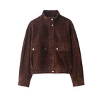 Women'S Autumn Jackets 2025 New Fashion Big Pocket Elegant Women'S Slim Warm Jackets Autumn Street Chic Young Student Coats