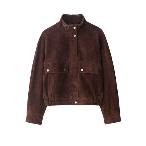 Women'S Autumn Jackets 2025 New Fashion Big Pocket Elegant Women'S Slim Warm Jackets Autumn Street Chic Young Student Coats